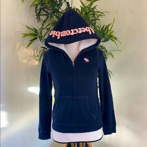 Abercrombie Kids fleece zip up hoodie 11/12